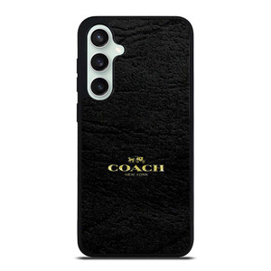 COACH LOGO TEXTURE BLACK Samsung Galaxy S23 FE Case Cover