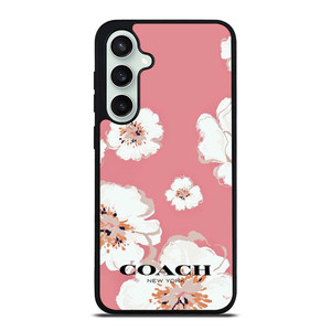 COACH NEW YORK PINK FLOWER Samsung Galaxy S23 FE Case Cover
