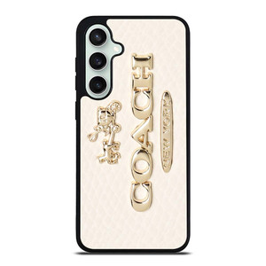 COACH PINK PATTERN MATE Samsung Galaxy S23 FE Case Cover