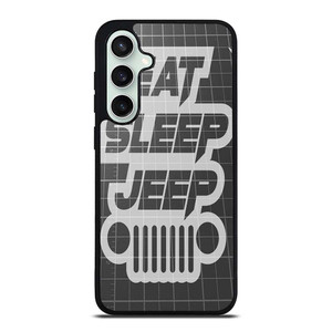 EAT SLEEP JEEP LOGO Samsung Galaxy S23 FE Case Cover