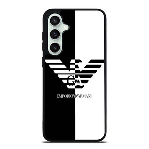 EMPORIO ARMANI WHITE BLACK Samsung Galaxy S23 FE Case Cover
