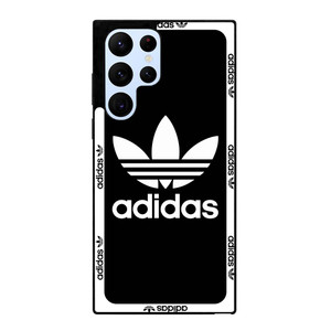 ADIDAS TREFOIL ROUND BLACK Samsung Galaxy S22 Ultra Case Cover