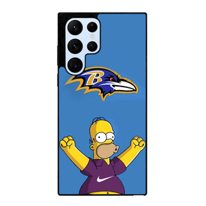 BALTIMORE RAVENS NIKE THE SIMPSONS Samsung Galaxy S22 Ultra Case Cover