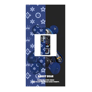 BEAR BRICK KAWS ROBOT BLUE Samsung Galaxy S22 Ultra Case Cover