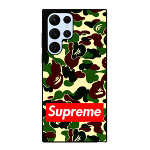 CAMO BAPE SUPREME Samsung Galaxy S22 Ultra Case Cover