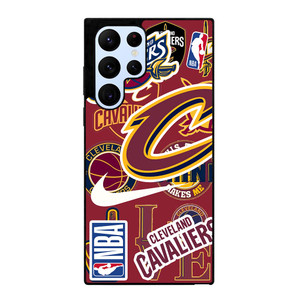 CLEVELAND CAVALIERS NBA STICKER BOMB Samsung Galaxy S22 Ultra Case Cover