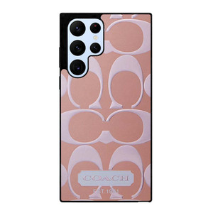 COACH NEW YORK PINK PATTERN Samsung Galaxy S22 Ultra Case Cover