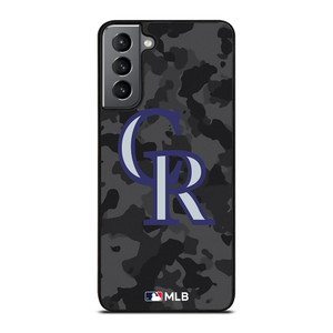 COLORADO ROCKIES BASEBALL BLACK CAMO Samsung Galaxy S21 Plus Case Cover