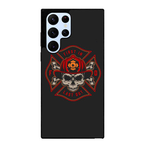 FIREFIGHTER FIREMAN SKULL LOGO Samsung Galaxy S22 Ultra Case Cover