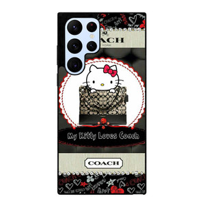 HELLO KITTY LOVES COACH Samsung Galaxy S22 Ultra Case Cover HELLO KITTY LOVES COACH Samsung Galaxy S22 Ultra Case Cover