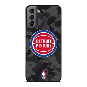 DETROIT PISTONS BLACK CAMO Samsung Galaxy S21 Plus Case Cover