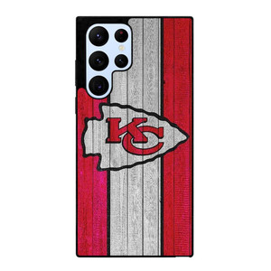KANSAS CITY CHIEFS WOODEN LOGO Samsung Galaxy S22 Ultra Case Cover