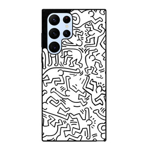 KEITH HARING BLACK WHITE Samsung Galaxy S22 Ultra Case Cover