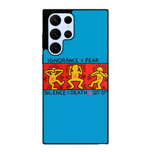 KEITH HARING SILENCE DEATH Samsung Galaxy S22 Ultra Case Cover KEITH HARING SILENCE DEATH Samsung Galaxy S22 Ultra Case Cover