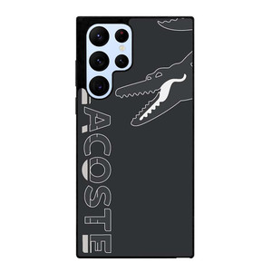 LACOSTE CROCODILE ALL BLACK Samsung Galaxy S22 Ultra Case Cover LACOSTE CROCODILE ALL BLACK Samsung Galaxy S22 Ultra Case Cover
