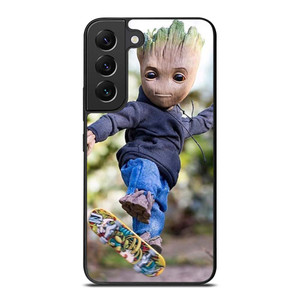 BABY GROOT SKATEBOARD Samsung Galaxy S22 Plus Case Cover BABY GROOT SKATEBOARD Samsung Galaxy S22 Plus Case Cover