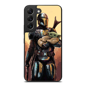 BABY YODA AND THE MANDALORIAN STAR WARS ART Samsung Galaxy S22 Plus Case Cover