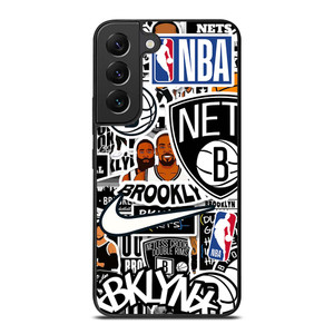 BROOKLYN NETS NBA STICKER BOMB Samsung Galaxy S22 Plus Case Cover