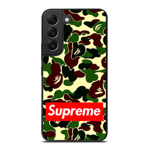 CAMO BAPE SUPREME Samsung Galaxy S22 Plus Case Cover