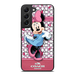 COACH MINNIE MOUSE PINK PATTERN Samsung Galaxy S22 Plus Case Cover