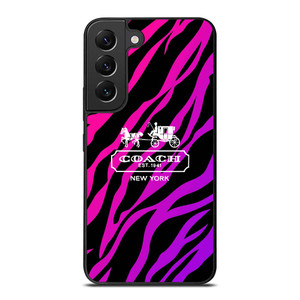 COACH NEW YORK BLACK VIOLET Samsung Galaxy S22 Plus Case Cover