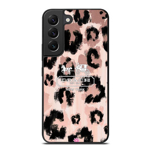 COACH NEW YORK LEOPARD SKIN Samsung Galaxy S22 Plus Case Cover
