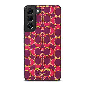 COACH NEW YORK PINK GOLD Samsung Galaxy S22 Plus Case Cover COACH NEW YORK PINK GOLD Samsung Galaxy S22 Plus Case Cover