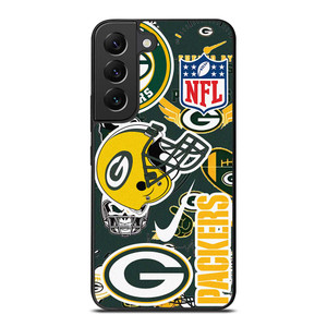 GREEN BAY PACKERS NFL STICKER BOMB Samsung Galaxy S22 Plus Case Cover