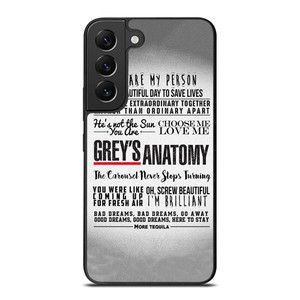 GREY'S ANATOMY QUOTES Samsung Galaxy S22 Plus Case Cover GREY'S ANATOMY QUOTES Samsung Galaxy S22 Plus Case Cover