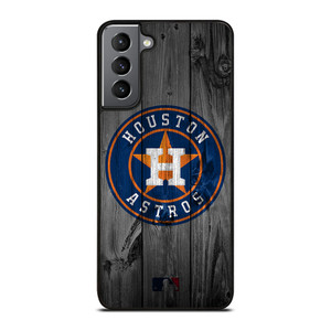 HOUSTON ASTROS BASEBALL MLB WOOD LOGO Samsung Galaxy S21 Plus Case Cover