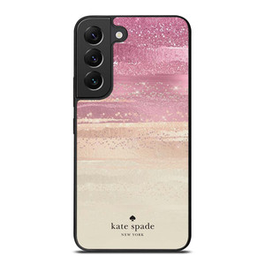 KATE SPADE NEW YORK ROSE GOLD GLITTER Samsung Galaxy S22 Plus Case Cover