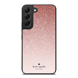 KATE SPADE NEW YORK ROSE WHITE GLITTER Samsung Galaxy S22 Plus Case Cover