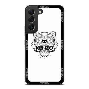 KENZO PARIS BORDERED LOGO WHITE Samsung Galaxy S22 Plus Case Cover