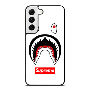 BAPE CAMO SHARK SUPREME WHITE Samsung Galaxy S22 Case Cover BAPE CAMO SHARK SUPREME WHITE Samsung Galaxy S22 Case Cover
