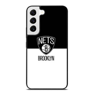 BROOKLYN NETS NBA BLACK WHITE Samsung Galaxy S22 Case Cover
