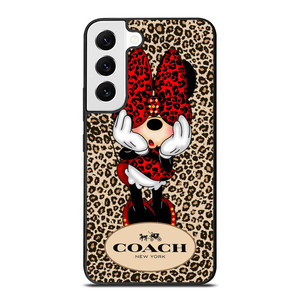 COACH MINNIE MOUSE LEOPARD Samsung Galaxy S22 Case Cover COACH MINNIE MOUSE LEOPARD Samsung Galaxy S22 Case Cover
