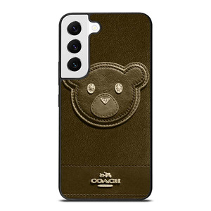 COACH NEW YORK BROWN BEAR Samsung Galaxy S22 Case Cover COACH NEW YORK BROWN BEAR Samsung Galaxy S22 Case Cover