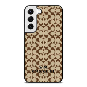 COACH NEW YORK BROWN Samsung Galaxy S22 Case Cover