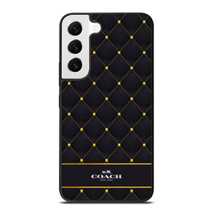 COACH NEW YORK GOLD PATTERN Samsung Galaxy S22 Case Cover COACH NEW YORK GOLD PATTERN Samsung Galaxy S22 Case Cover