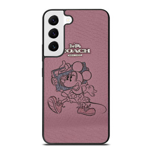 COACH NEW YORK PINK MICKEY MOUSE Samsung Galaxy S22 Case Cover COACH NEW YORK PINK MICKEY MOUSE Samsung Galaxy S22 Case Cover