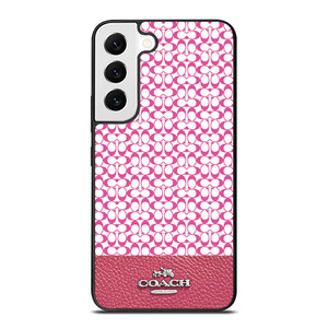 COACH NEW YORK PINK Samsung Galaxy S22 Case Cover COACH NEW YORK PINK Samsung Galaxy S22 Case Cover