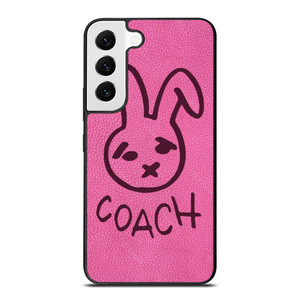 COACH NEW YORK RABBIT LEATHER PINK Samsung Galaxy S22 Case Cover COACH NEW YORK RABBIT LEATHER PINK Samsung Galaxy S22 Case Cover
