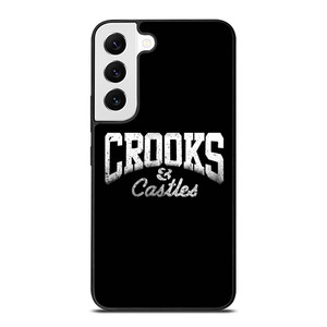 CROOKS AND CASTLES LOGO BLACK Samsung Galaxy S22 Case Cover CROOKS AND CASTLES LOGO BLACK Samsung Galaxy S22 Case Cover