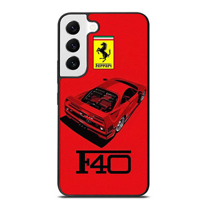FERRARI F40 SUPERCAR LOGO Samsung Galaxy S22 Case Cover FERRARI F40 SUPERCAR LOGO Samsung Galaxy S22 Case Cover
