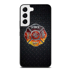 FIREFIGHTER FIREMAN METAL LOGO Samsung Galaxy S22 Case Cover