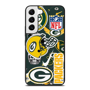 GREEN BAY PACKERS NFL STICKER BOMB Samsung Galaxy S22 Case Cover GREEN BAY PACKERS NFL STICKER BOMB Samsung Galaxy S22 Case Cover