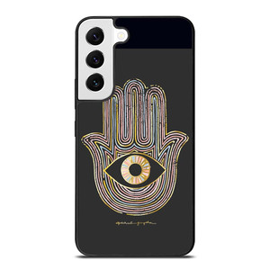 HAMSA EVIL EYE HAND OF FATIMA LOGO Samsung Galaxy S22 Case Cover HAMSA EVIL EYE HAND OF FATIMA LOGO Samsung Galaxy S22 Case Cover
