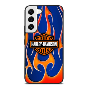 HARLEY DAVIDSON BLUE FLAME LOGO Samsung Galaxy S22 Case Cover HARLEY DAVIDSON BLUE FLAME LOGO Samsung Galaxy S22 Case Cover
