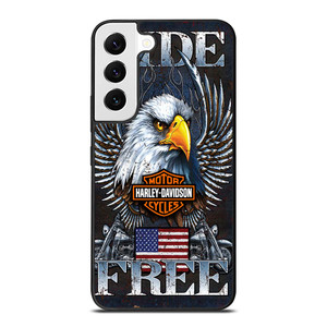 HARLEY DAVIDSON FREE RIDE EAGLE Samsung Galaxy S22 Case Cover