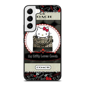 HELLO KITTY LOVES COACH Samsung Galaxy S22 Case Cover HELLO KITTY LOVES COACH Samsung Galaxy S22 Case Cover